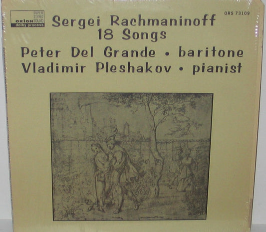 Sergei Vasilyevich Rachmaninoff, Peter Del Grande, Vladimir Pleshakov : 18 Songs (LP)