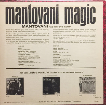 Mantovani And His Orchestra : Mantovani Magic (LP)