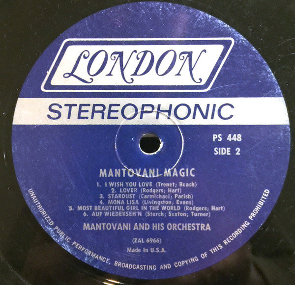 Mantovani And His Orchestra : Mantovani Magic (LP)