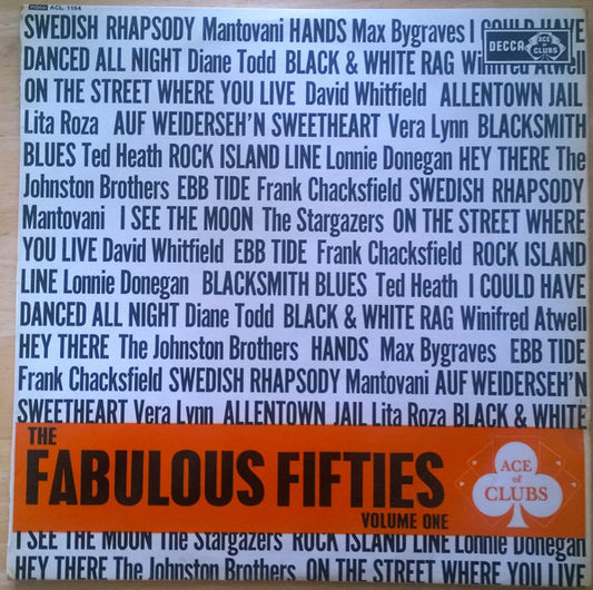 Various : The Fabulous Fifties Volume One (LP, Comp, Mono)