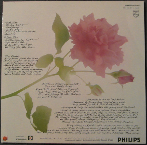 Billy Falcon : Billy Falcon's Burning Rose (LP, Album)