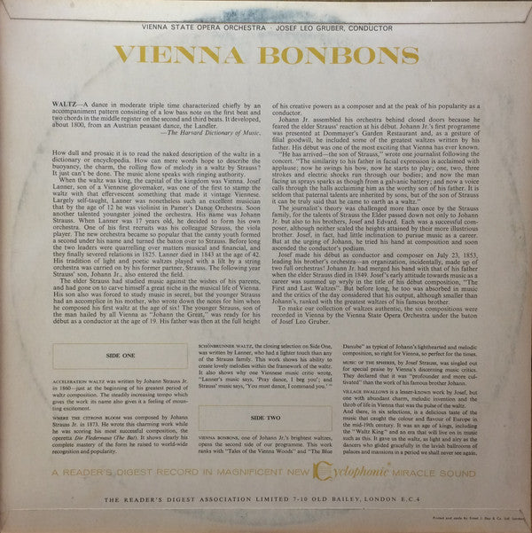 Orchester Der Wiener Staatsoper, Josef Leo Gruber : Vienna Bonbons (LP, Mono)