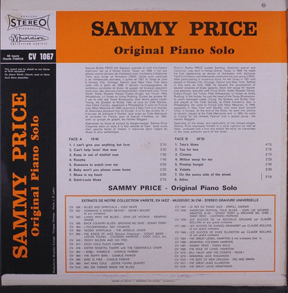 Sammy Price : Original Piano Solo (LP)