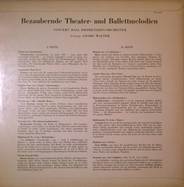 Various : Bezaubernde theater und ballettmelodien  (LP, Album)