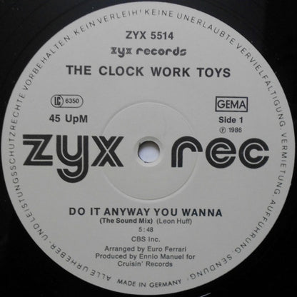 The Clock Work Toys : Do It Anyway You Wanna (The Sound Mix) (12", Maxi)