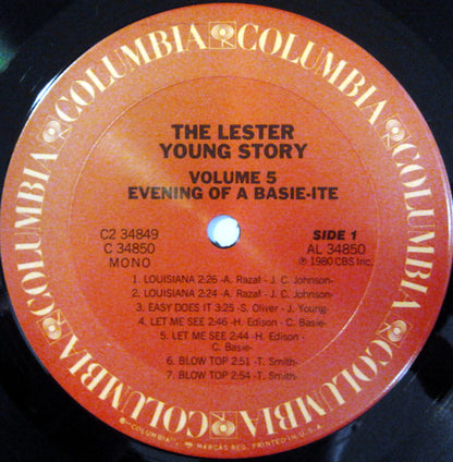 Lester Young : Volume 5 - Evening Of A Basie-ite (2xLP, Comp, Mono)