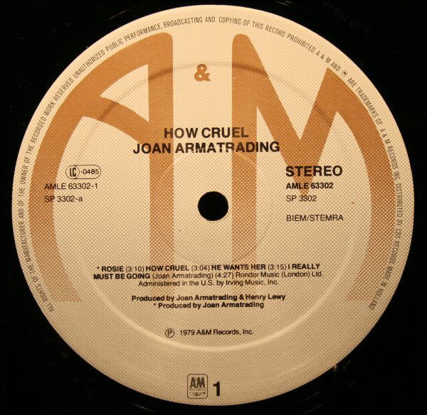 Joan Armatrading : How Cruel (LP, S/Sided, MiniAlbum)