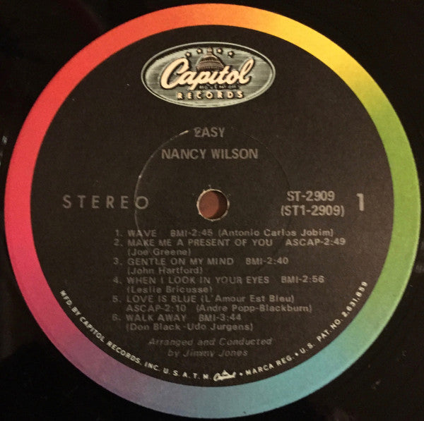 Nancy Wilson : Easy (LP, Album, Jac)