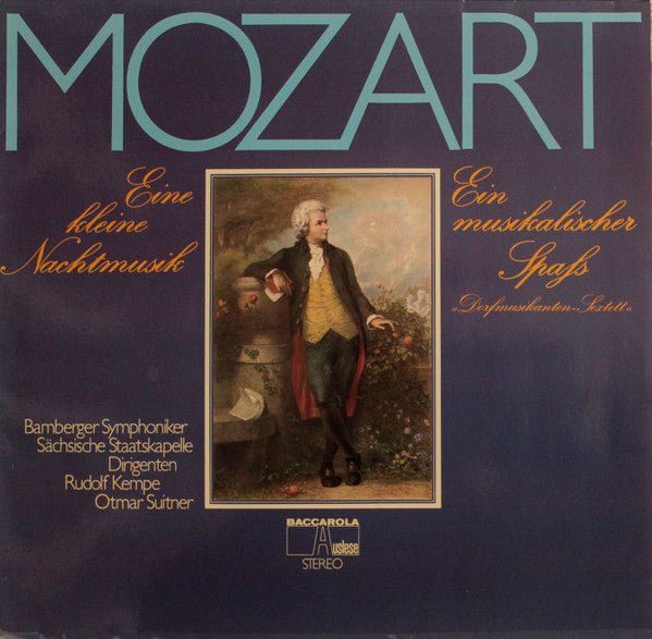 Wolfgang Amadeus Mozart, Bamberger Symphoniker / Staatskapelle Dresden, Rudolf Kempe / Otmar Suitner : Eine Kleine Nachtmusik / Ein Musikalischer Spaß »Dorfmusikanten-Sextett« (LP, Comp, RE)