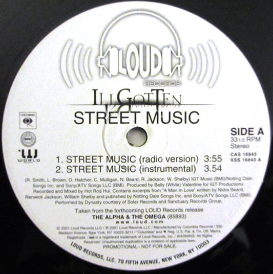 I.G.T. : Street Music (12", Promo)