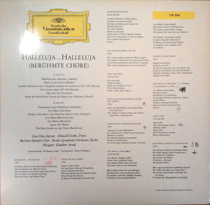 Berliner Händel-Chor, Radio-Symphonie-Orchester Berlin, Günther Arndt : Halleluja... Halleluja (Berühmte Chöre) (LP, RP)