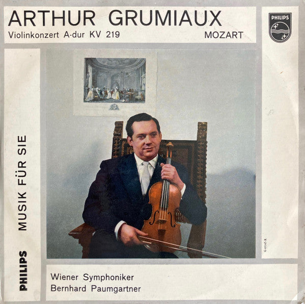 Arthur Grumiaux, Bernhard Paumgartner, Wiener Symphoniker : Mozart - Violin Concerto In A Major KV 219 (10", Album)