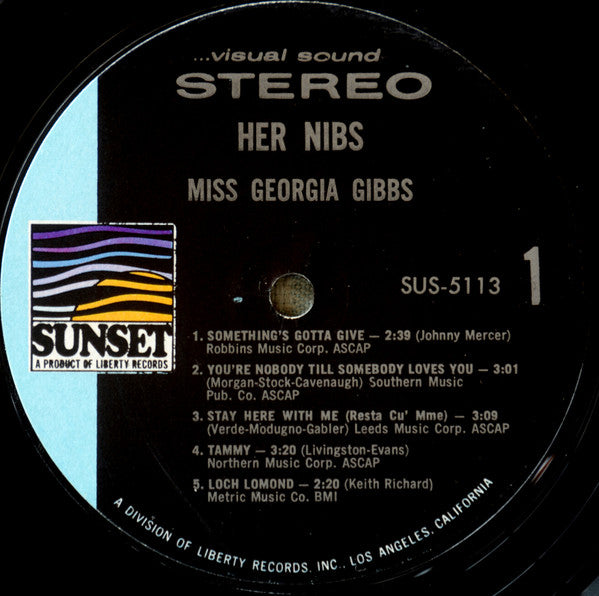 Georgia Gibbs : Her Nibs... (LP, Album)