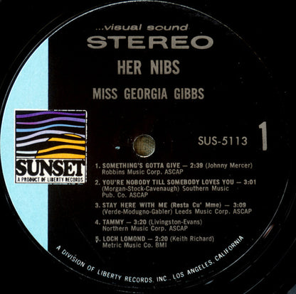 Georgia Gibbs : Her Nibs... (LP, Album)