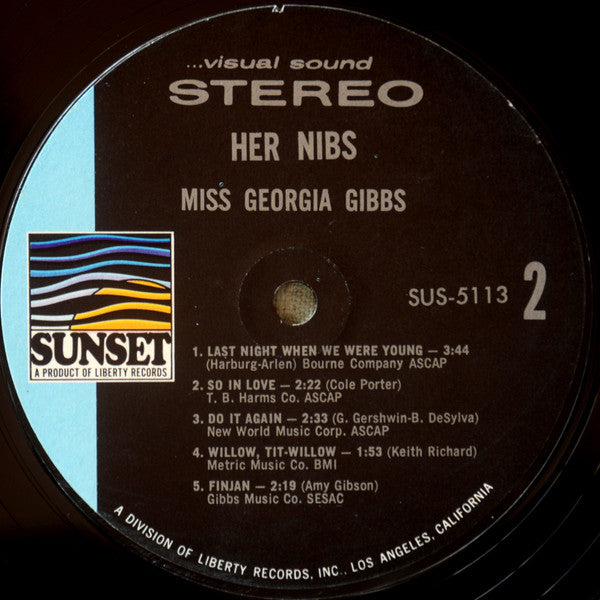 Georgia Gibbs : Her Nibs... (LP, Album)