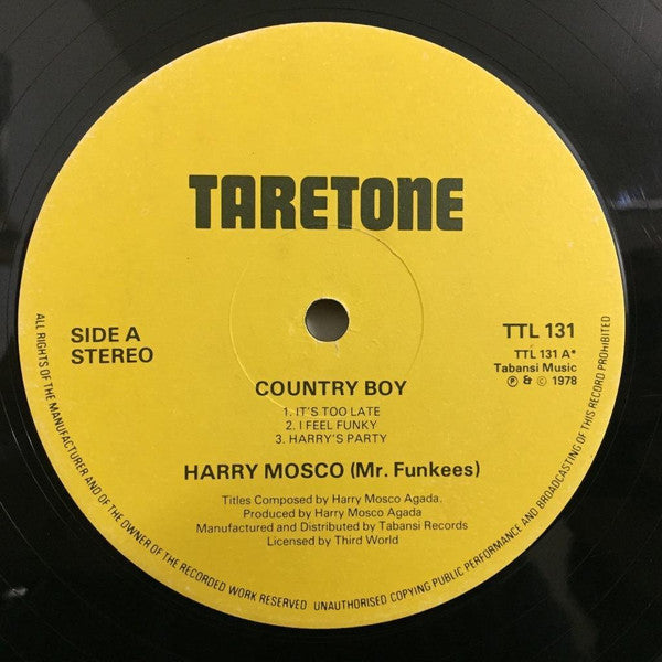 Harry Mosco : Country Boy (Mr. Funkees) (LP, Album, RP)