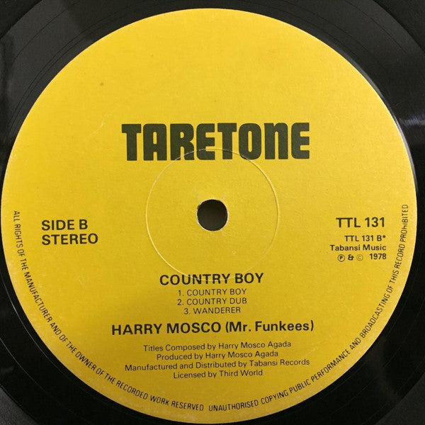 Harry Mosco : Country Boy (Mr. Funkees) (LP, Album, RP)