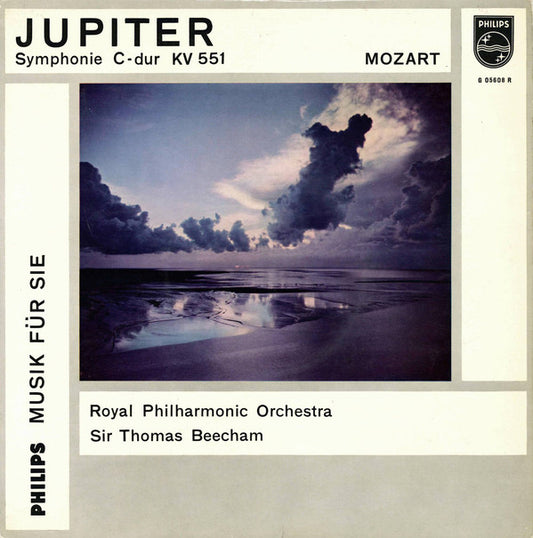 Wolfgang Amadeus Mozart - The Royal Philharmonic Orchestra, Sir Thomas Beecham : Jupiter Symphonie C-dur KV 551 (10")