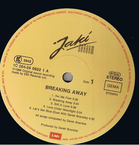 Jaki Graham : Breaking Away (LP, Album)