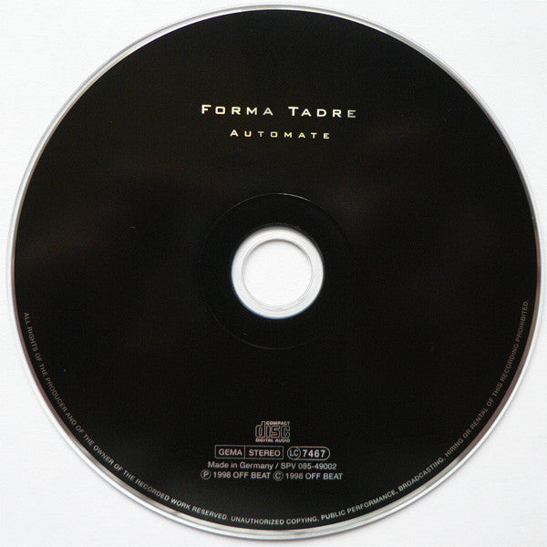 Forma Tadre : Automate (CD, Album)