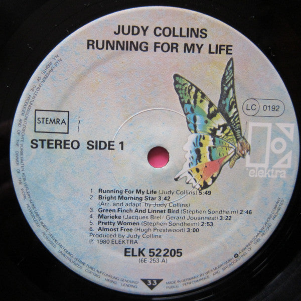 Judy Collins : Running For My Life (LP, Album)