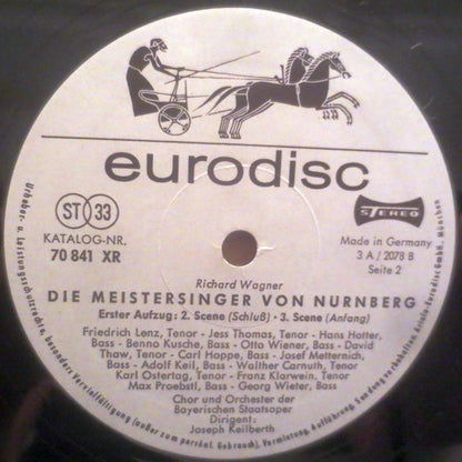 Richard Wagner, Bayerisches Staatsorchester, Chor Der Bayerischen Staatsoper, Joseph Keilberth, Hans Hotter, Otto Wiener, Jess Thomas, Friedrich Lenz, Claire Watson : Die Meistersinger Von Nürnberg - 100 Jahre Die Meistersinger Von Nürnberg (5xLP, Album, RP + Box)