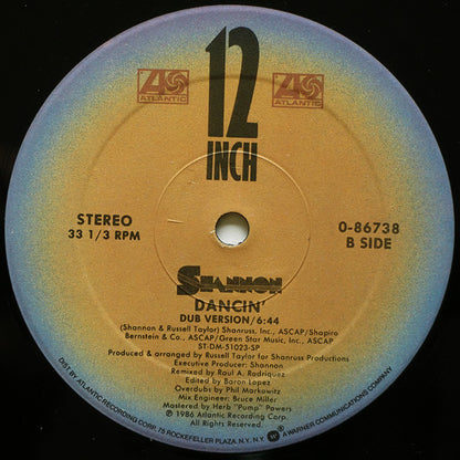 Shannon : Dancin' (12", Single)