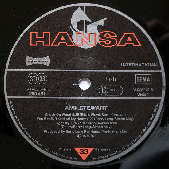 Amii Stewart : Knock On Wood (LP, Album)