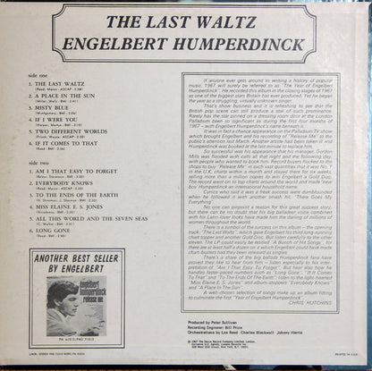 Engelbert Humperdinck : The Last Waltz (LP, Album, BW)