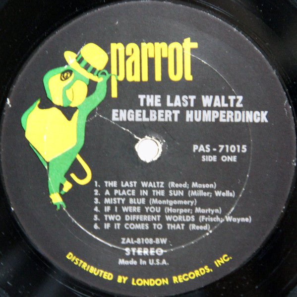 Engelbert Humperdinck : The Last Waltz (LP, Album, BW)