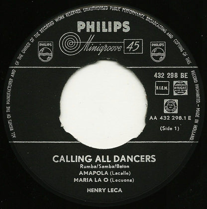 Henry Leca Et Son Orchestre : Rumba Samba / Baion (7", Mono)