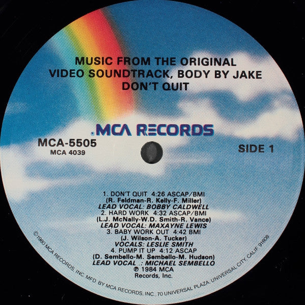 Various : Body By Jake - Don't Quit (music From The Original Video Soundtrack) (LP, Comp)