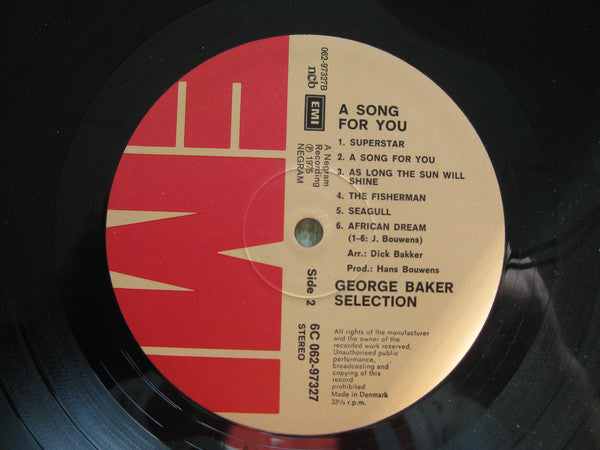 George Baker Selection : A Song For You (LP, Album, Gat)