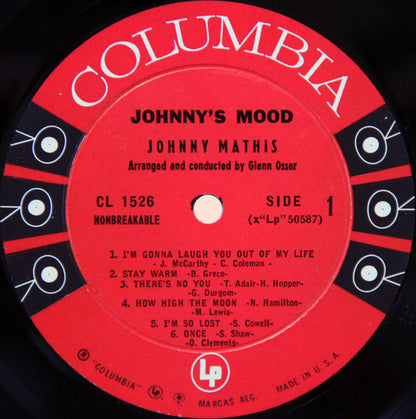 Johnny Mathis : Johnny's Mood (LP, Album, Mono)