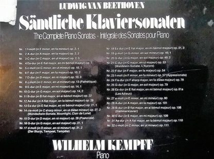 Wilhelm Kempff, Ludwig van Beethoven : Sämtliche Klaviersonaten (Box + 11xLP)