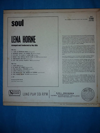 Lena Horne : Soul (LP, Album, Mono)