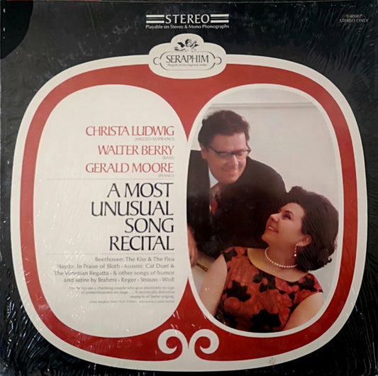 Christa Ludwig, Walter Berry, Gerald Moore : A Most Unusual Song Recital (LP)