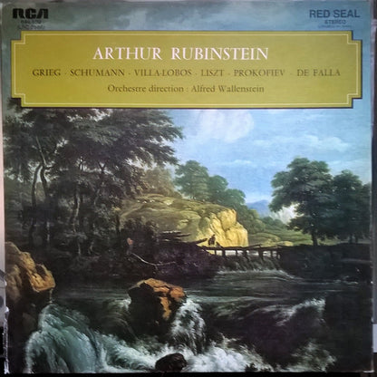 Arthur Rubinstein, Alfred Wallenstein : Grieg, Schumann, Villa-Lobos, Liszt, Prokofiev, De Falla (LP, Album, RE)