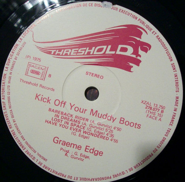 The Graeme Edge Band Featuring Adrian Gurvitz : Kick Off Your Muddy Boots (LP, Album)