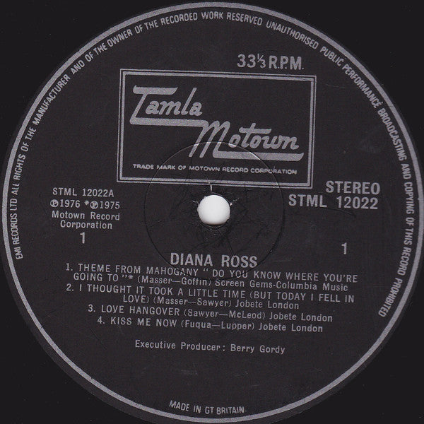 Diana Ross : Diana Ross (LP, Album)