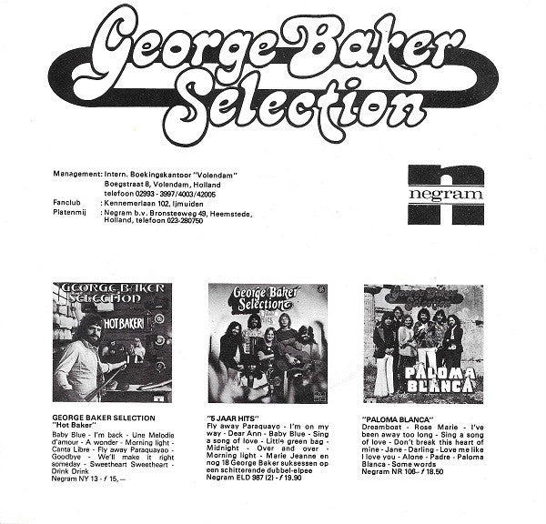 George Baker Selection : Morning Sky (7", Single)