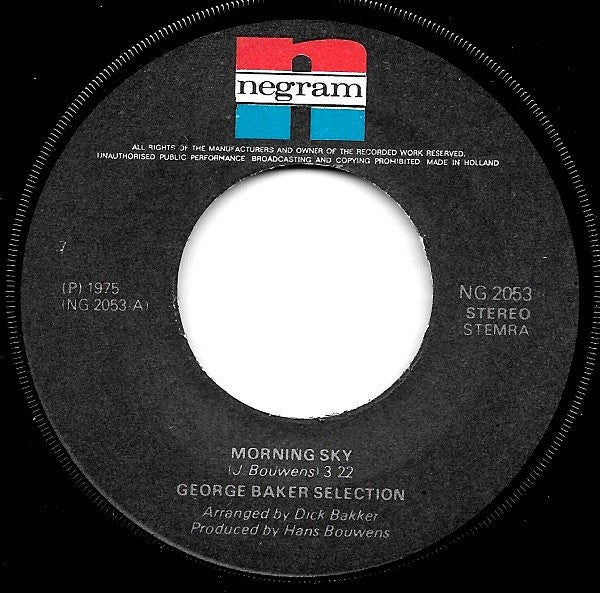 George Baker Selection : Morning Sky (7", Single)