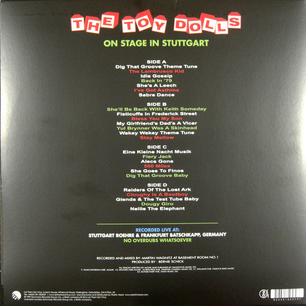 Toy Dolls : On Stage In Stuttgart (2xLP, Album, RE, Yel)