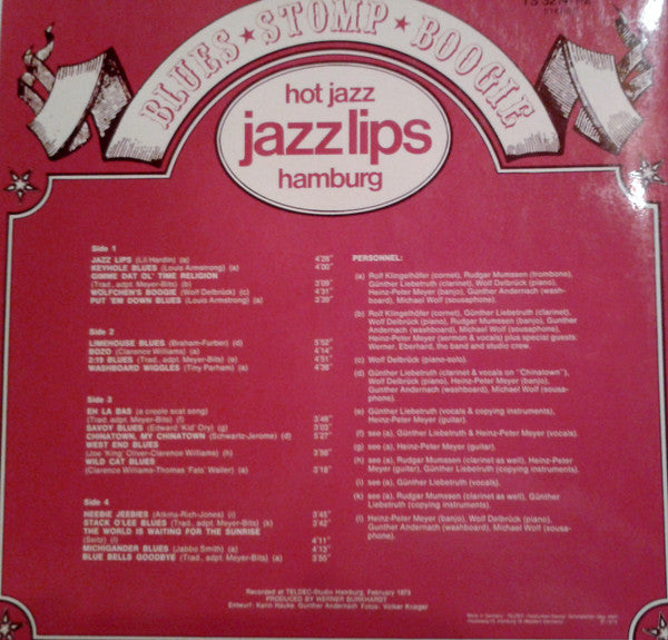 Jazz Lips : Blues, Stomp, Boogie (2xLP, Album, Gat)