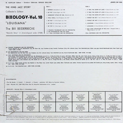 Bix Beiderbecke : Bixology "Louisiana" (LP, Comp, RP)