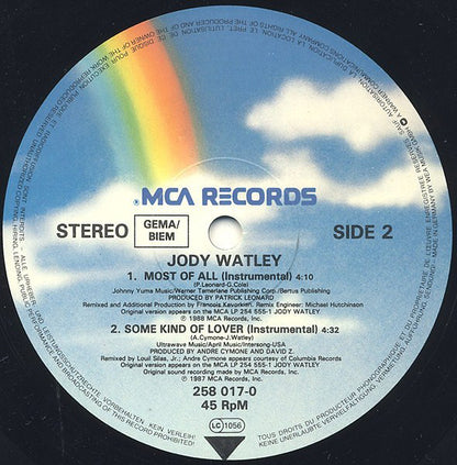 Jody Watley : Most Of All (12")