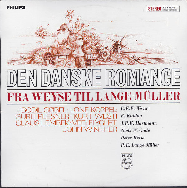 Bodil Gøbel • Lone Koppel • Gurli Plesner • Kurt Westi • Claus Lembek Ved Flyglet John Winther : Den Danske Romance - Fra Weyse Til Lange Müller (LP)