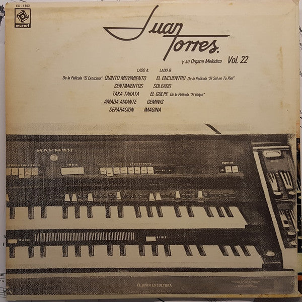 Juan Torres : Y Su Organo Melodico Vol. 22 (LP, Album)