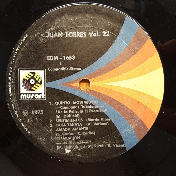 Juan Torres : Y Su Organo Melodico Vol. 22 (LP, Album)