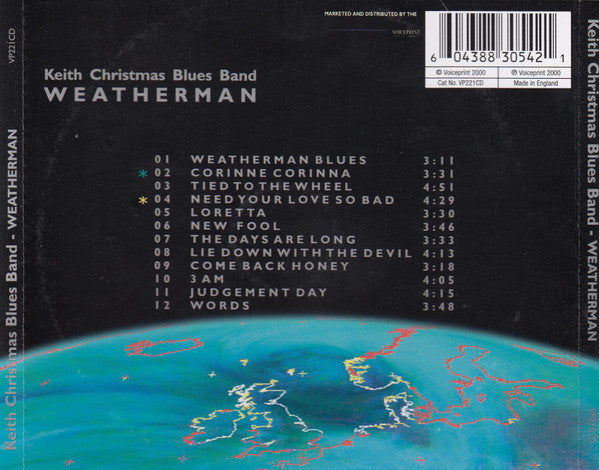 The Keith Christmas Band : Weatherman  (CD, Album)